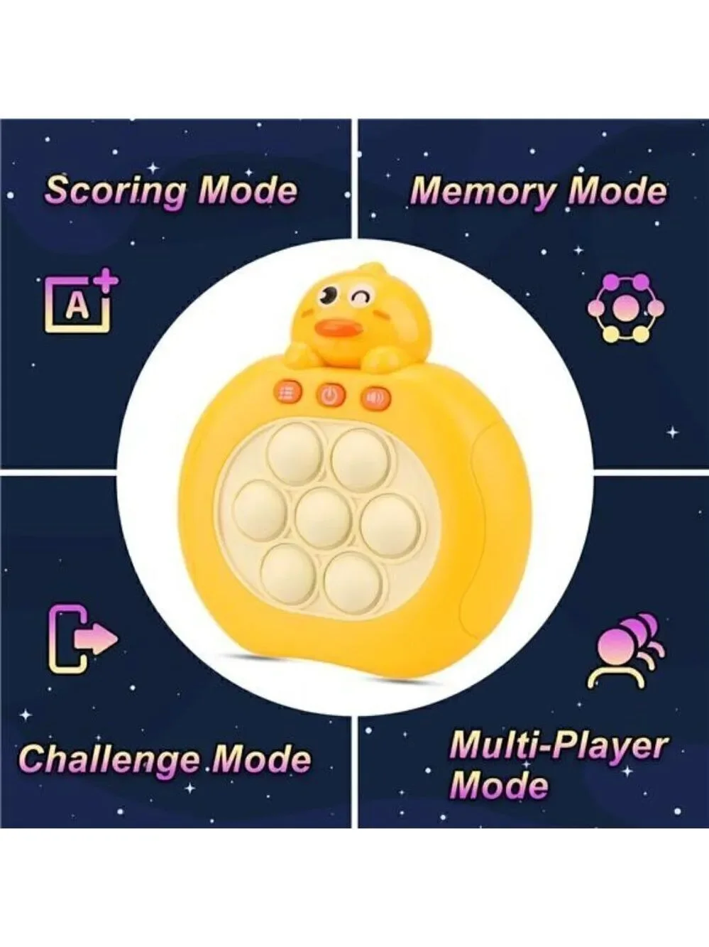 Bubble Game Console Handheld Fast Speed Pushing Educational Fidget Toy Kids CHIC